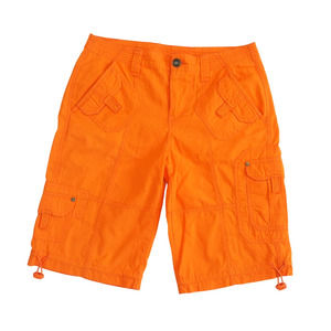 Y2K Bright Orange Cargo Shorts Mid Rise Womens Size 4 Indie Skater Shorts‎